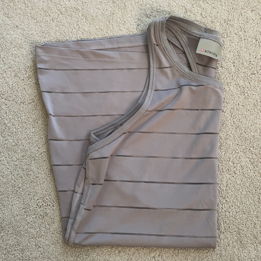 Athleta Taupe Racerback Tank